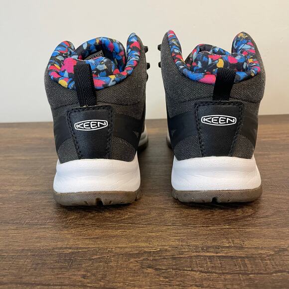 KEEN Terradora Waterproof Hiking Boots Women’s 6.5 Gray Floral Ankle Trail Shoes - Picture 9 of 9